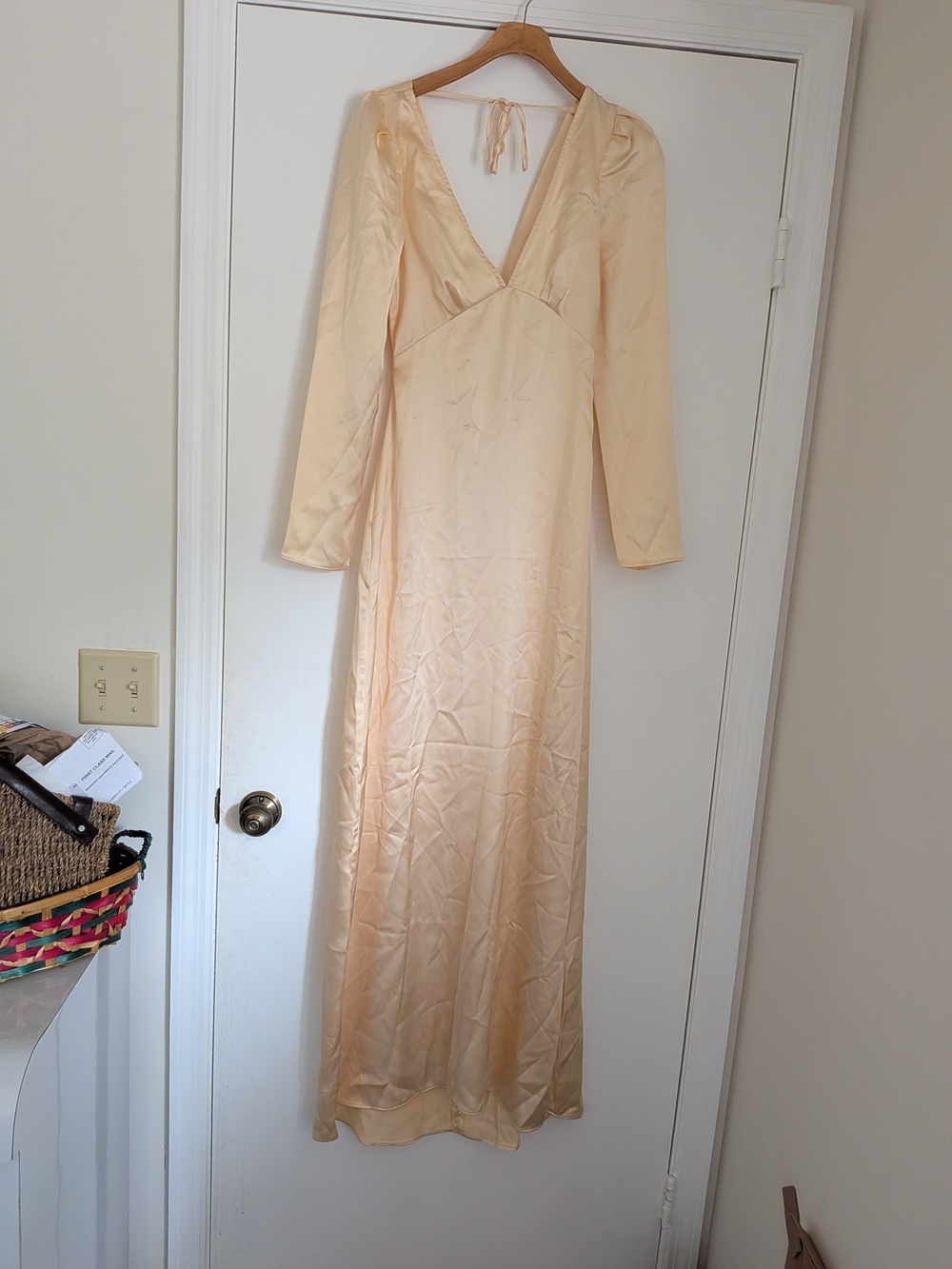 New with Tags WeWoreWhat Long Sleeve V-Neck Maxi Dress